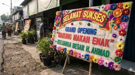 Cara Membuat Papan Bunga Kertas